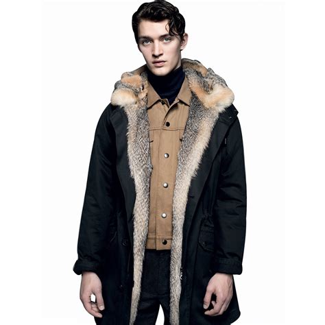 manteau fourrure homme versace|Vestes et Manteaux de Luxe Homme .